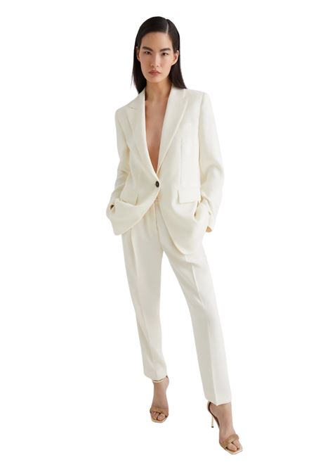 Giacca monopetto in envers satin - BIANCO LANA Marella articolo 365 | KELLY001